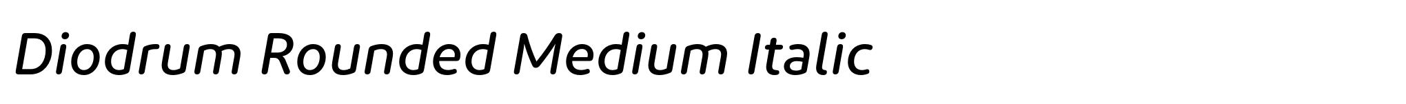 Diodrum Rounded Medium Italic image